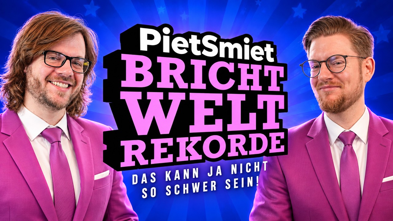 Das kann ja nicht so schwer sein! | PietSmiet bricht Weltrekorde