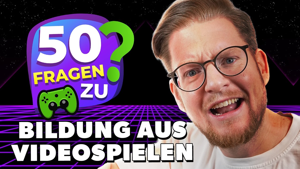 Unser GANZES WISSEN stammt aus VIDEOSPIELEN! | 50 Fragen zu Bildung aus Videospielen