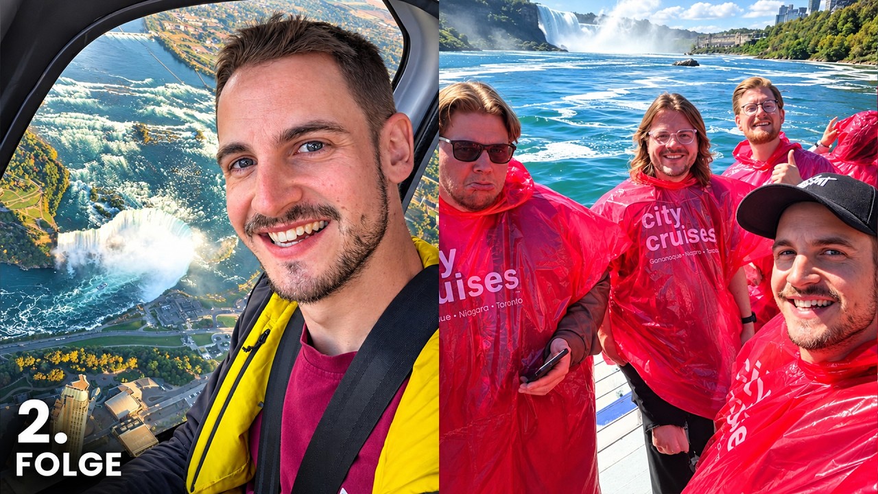 Wir sind bei den Niagarafällen!